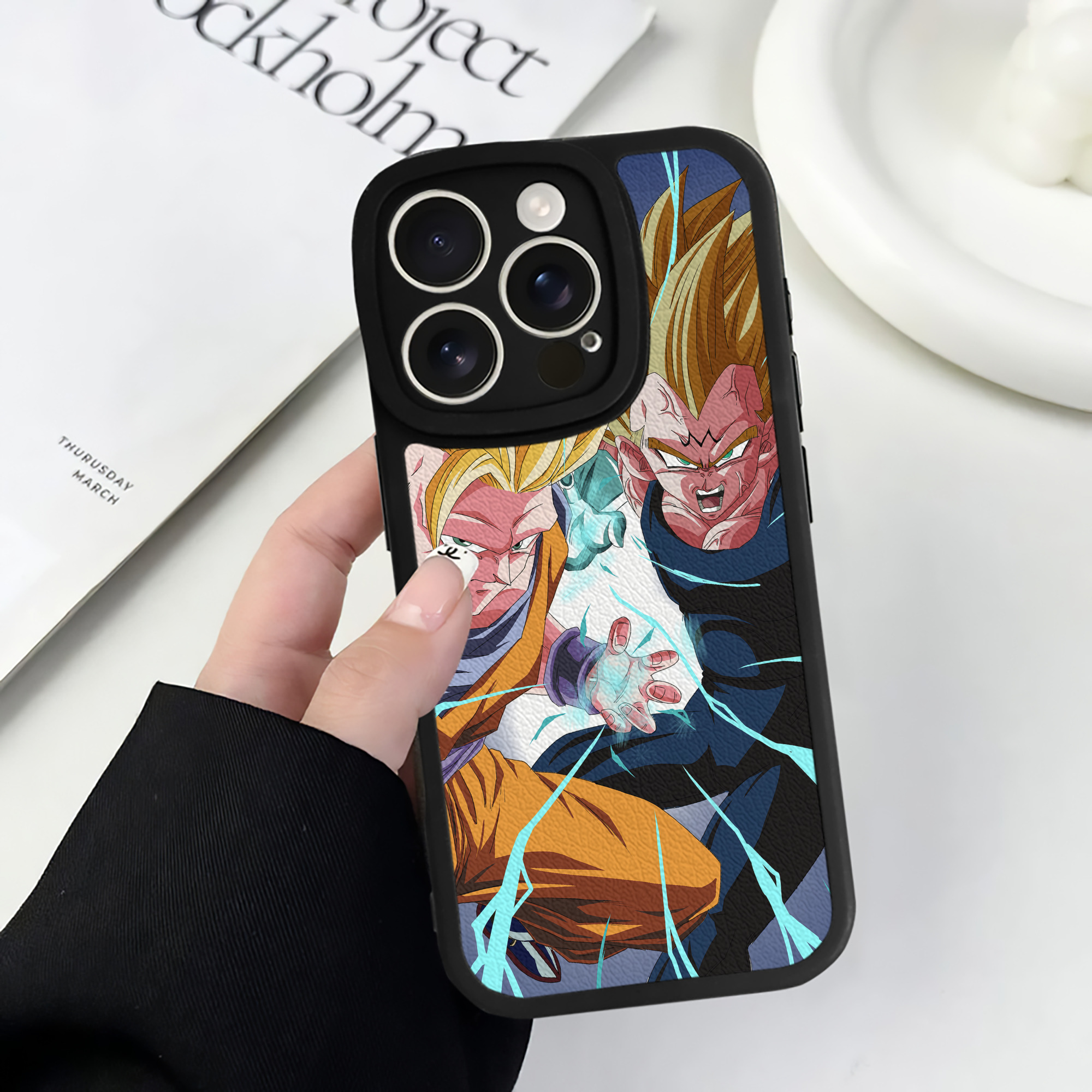 （画像用） ドラゴンボール DRAGON BALL 【iPhone 16シリーズ対応】シリコンスマホケース（レザー調） 材質：シリコン